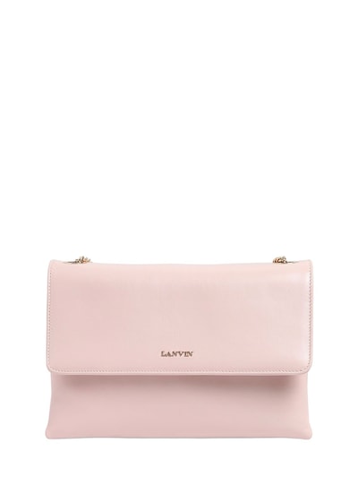 Lanvin Mini Sugar Nappa Leather Shoulder Bag In Light Pink