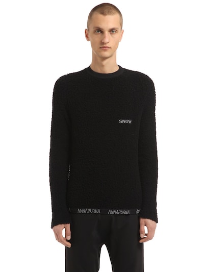 Annapurna Cashmere Sweater W/ Embroidered Detail In Black