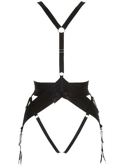 Bordelle Asobi Elastic Strap Harness In Black