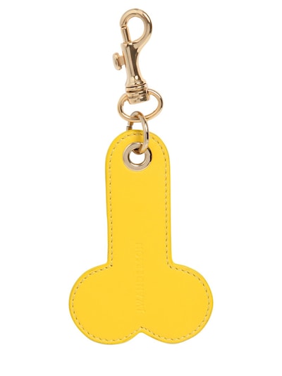 Jw Anderson 皮革钥匙链 In Yellow