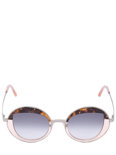 Peter & May Walk Cloud Cuckoo Land Round Sunglasses In Pink