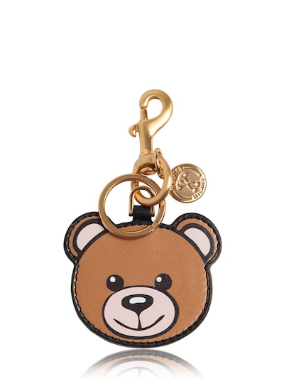 Moschino Bear Leather Keychain