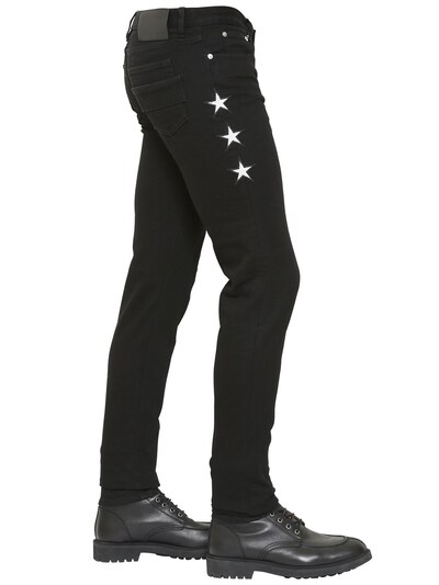Givenchy 15.5cm Stretch Cotton Denim Jeans In Black