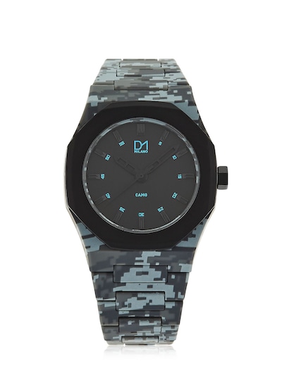 D1 Milano Camo Collection A-ca02 Watch In Grey | ModeSens