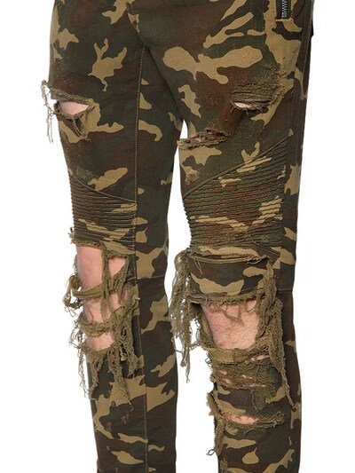 Balmain deals camouflage jeans