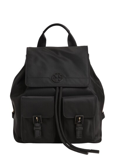Tory Burch Quinn Nylon Backpack In Black | ModeSens
