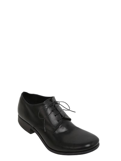 C Diem Horse Leather Lace-up Shoes In Black