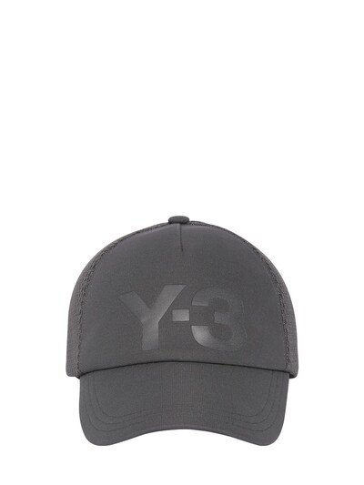 Y-3 Logo棒球帽 In Grey