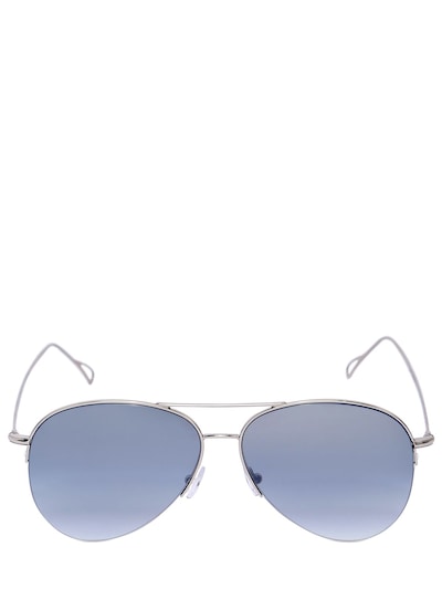 Kyme Stevie Aviator Sunglasses In Silver