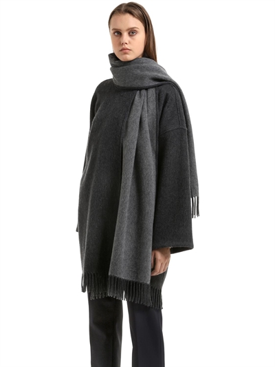 FERRAGAMO CASHMERE PONCHO STYLE COAT
