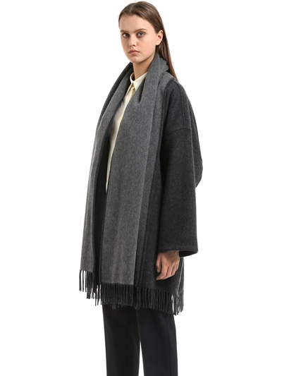 FERRAGAMO CASHMERE PONCHO STYLE COAT