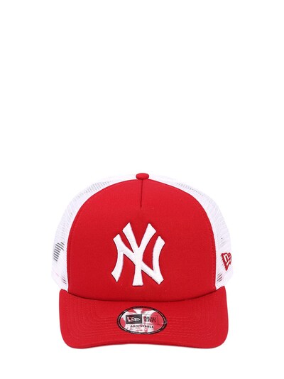 New Era New York Yankees A-frame Trucker Hat In Red