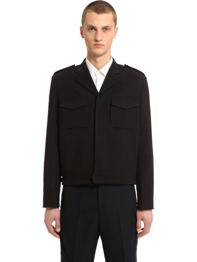 Our Legacy Carded Wool Military Jacket In Black | ModeSens