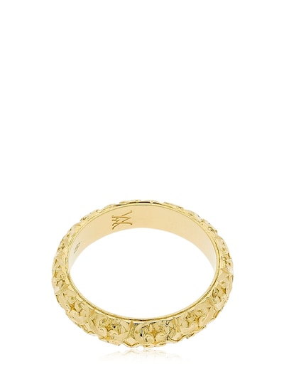 Shop Vanzi Florentine Gentlemen Wedding Ring In Gold