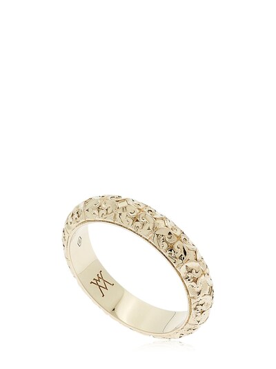 Vanzi Florentine Gentlemen Wedding Ring In White Gold