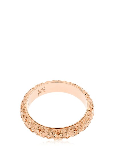 Shop Vanzi Florentine Gentlemen Wedding Ring In Rose Gold