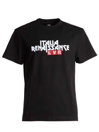 Italia Independent Lvr Editions Cotton Logo T-shirt In Black
