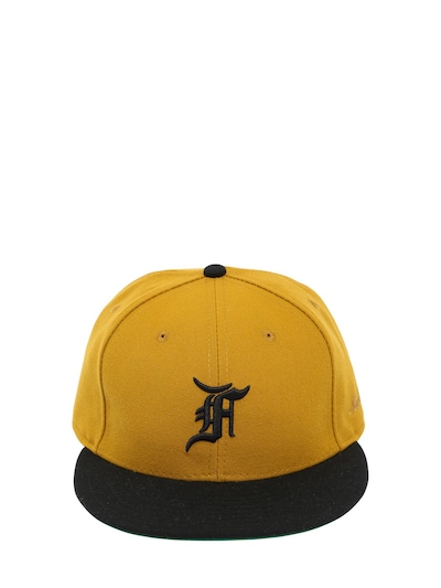 FEAR OF GOD NEW ERA FITTED HAT, GOLD/BLACK,66IWFI001-R09MRA2