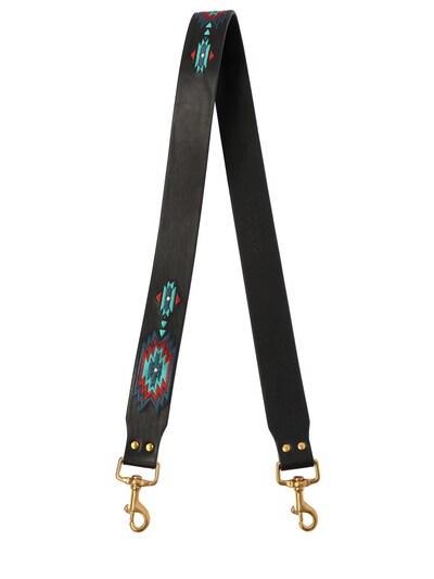 Kate Cate Cheyenne Leather Strap In Black