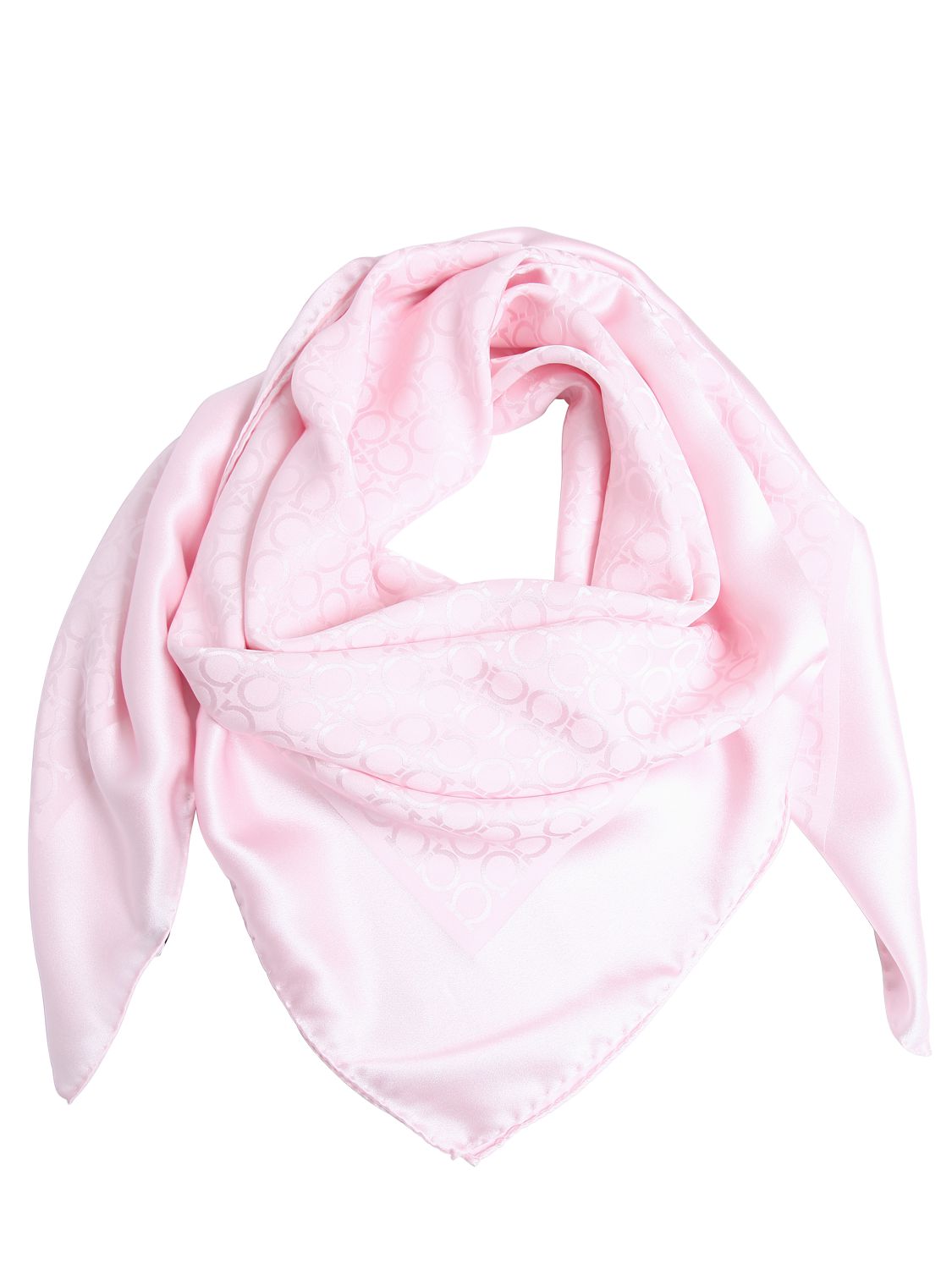 菲拉格慕(ferragamo)女士围巾 真丝 粉色 90×90cm /65i-ah6031