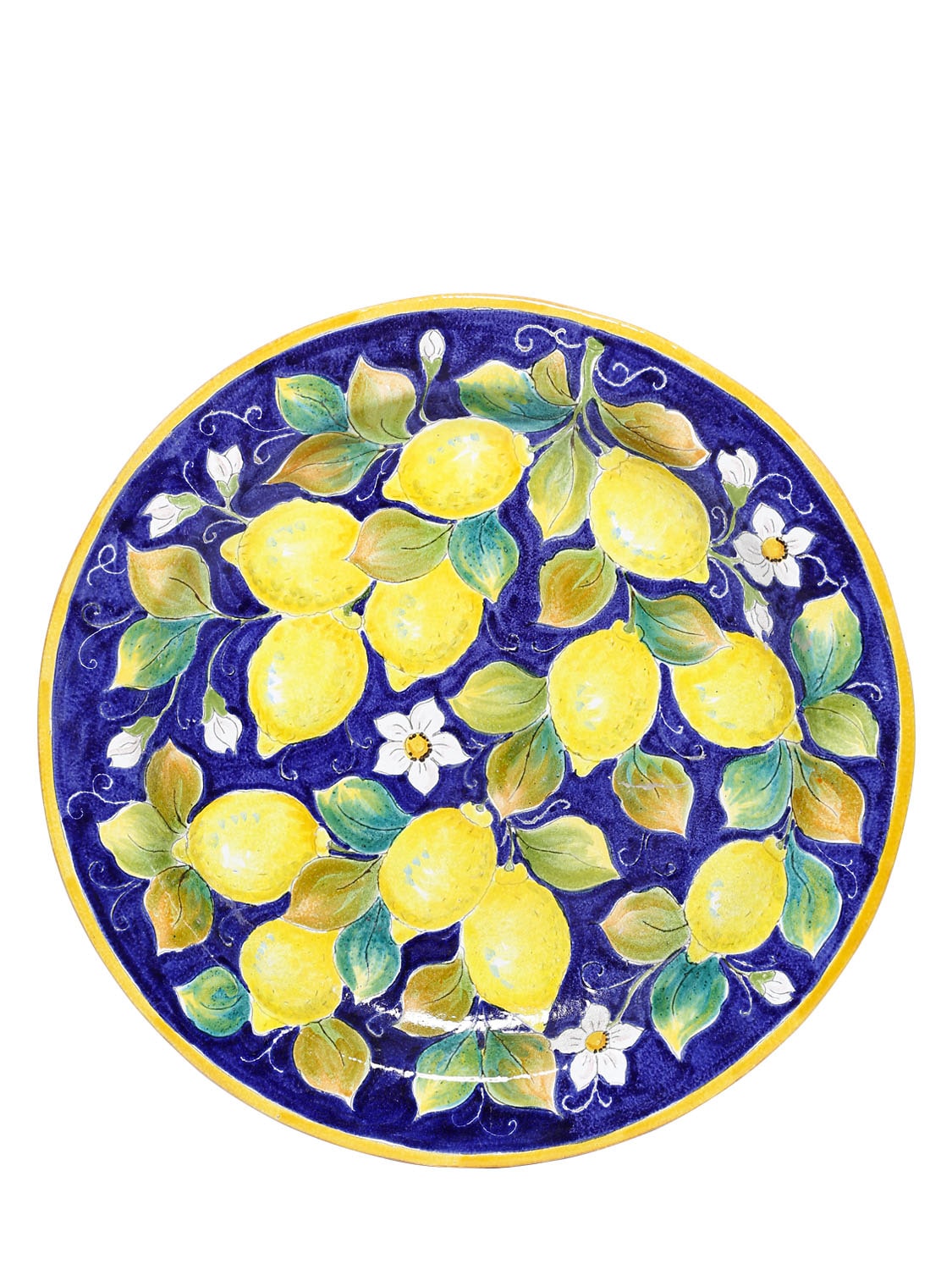 Beautiful ceramic lemon print plate