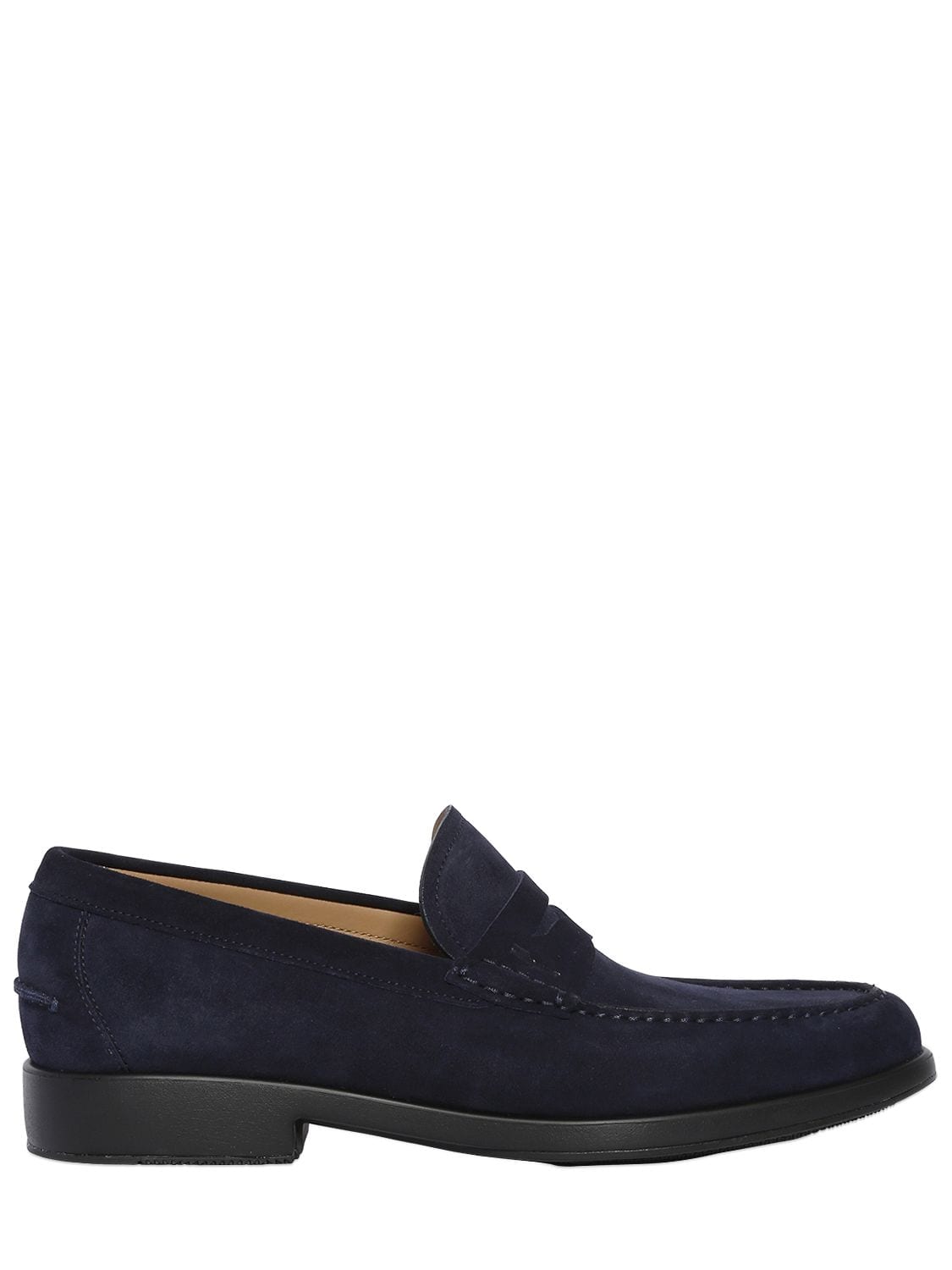 EXTRA LIGHT SUEDE PENNY LOAFERS