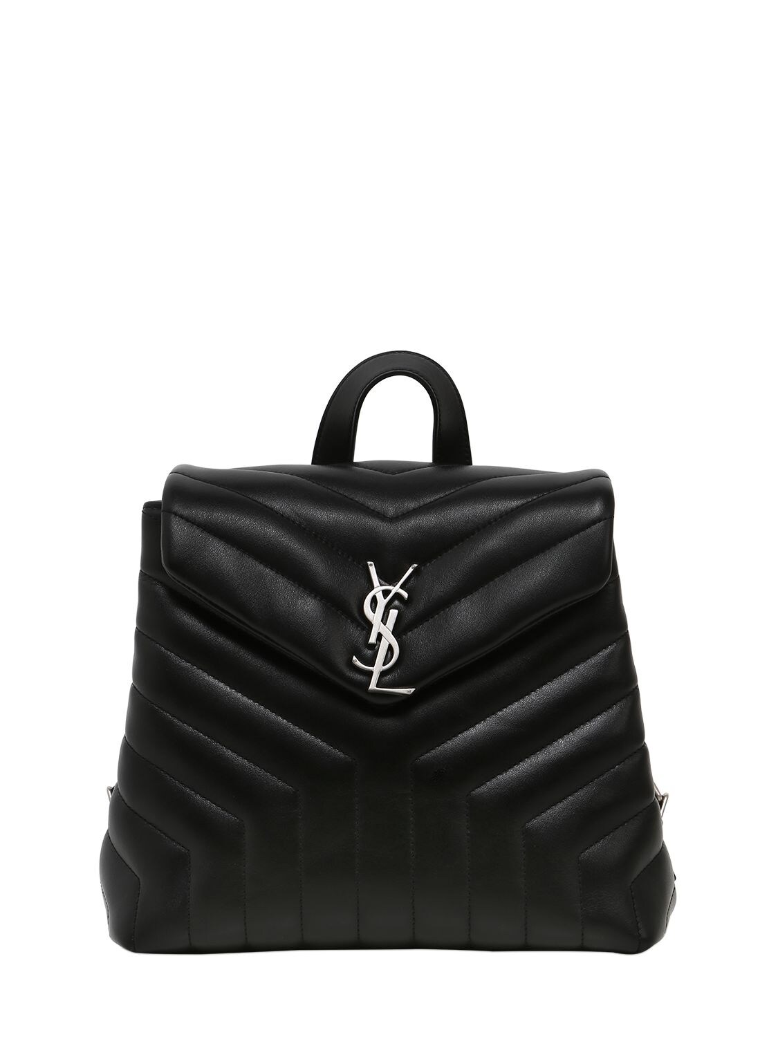 SMALL LOULOU MONOGRAM LEATHER BACKPACK