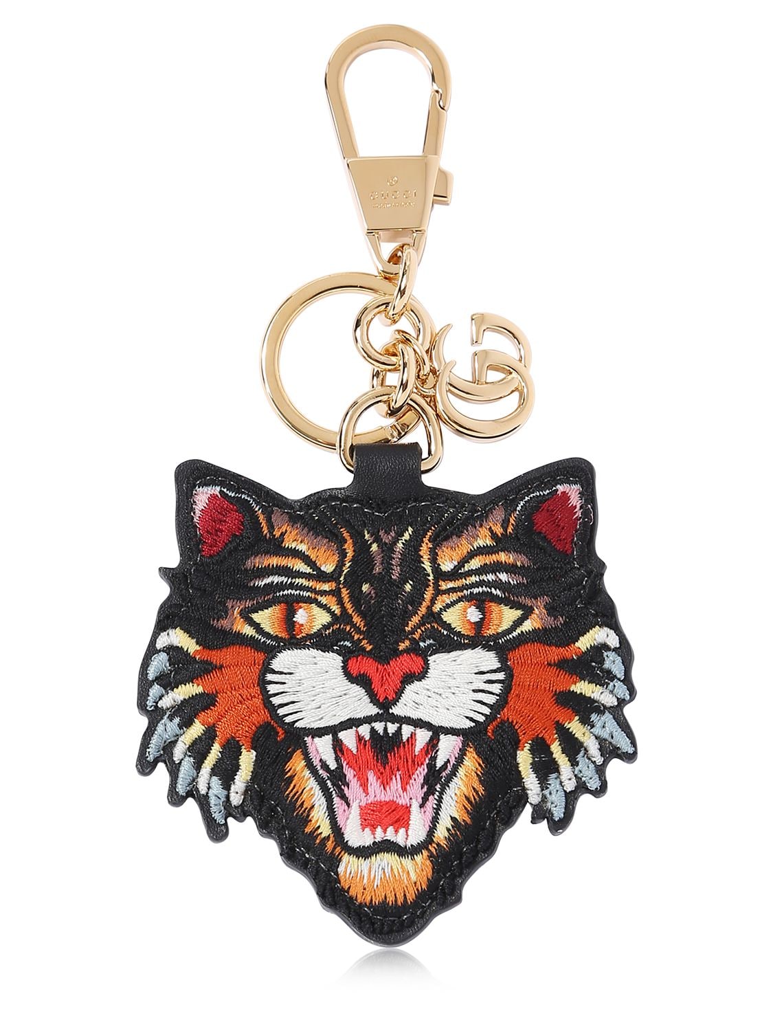 ANGRY CAT PATCH KEYCHAIN