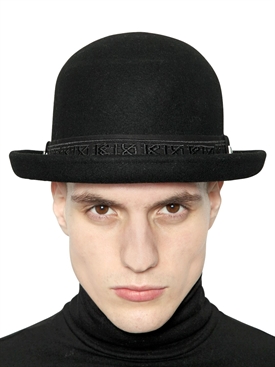 ktz - 羊毛毡圆顶礼帽 - 黑色