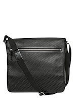 DIOR HOMME   LOGO EMBOSSED CALF MESSENGER BAG