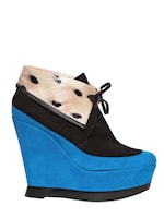 EDMUNDO CASTILLO   120MM MARLENE WILDLEDER BEDRUCKTE SCHLANGEN WEDGES