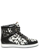 JIMMY CHOO   SNEAKERS IN PELLE E CAVALLINO